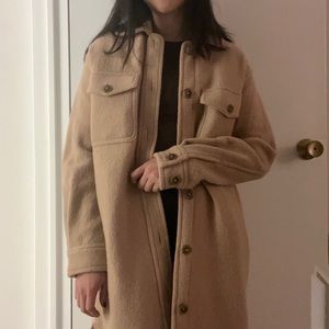 Aritzia Wilfred Free The Ganna Long Shirt Jacket 2XS